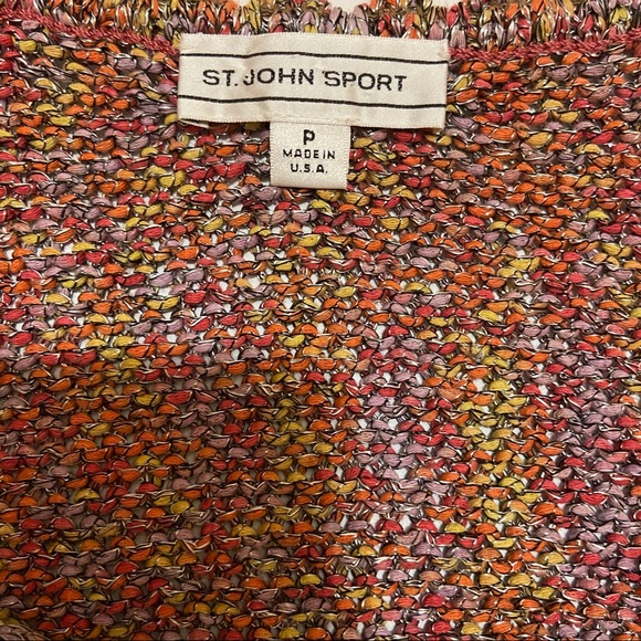 St. John Sport P Multicolored Sweater Tank - Picture 3 of 4